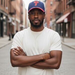Stylish Navy and Red Baseball Cap